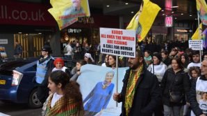 Londra’da açlık grevleri ile dayanışma yürüyüşü