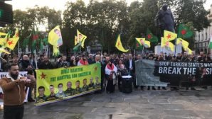Londra’da Rojava’ya ‘işgal girişimi’ protesto edildi