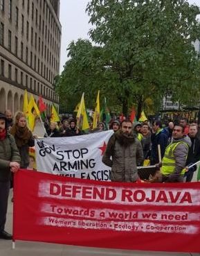 Brighton, Manchester ve Londra’da ‘Rojava’ eylemleri Brighton, Manchester ve Londra’da ‘Rojava’ eylemleri