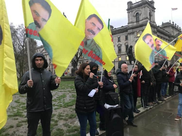 Londra’da Öcalan protestosu Londra’da Öcalan protestosu