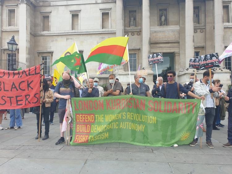 Londra’da Rojava Devrimi kutlaması Londra’da Rojava Devrimi kutlaması