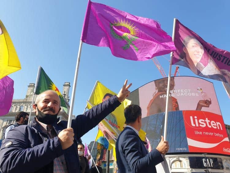 Londra’da “Özgürlüğün Zamanı Geldi” eylemi Londra’da “Özgürlüğün Zamanı Geldi” eylemi