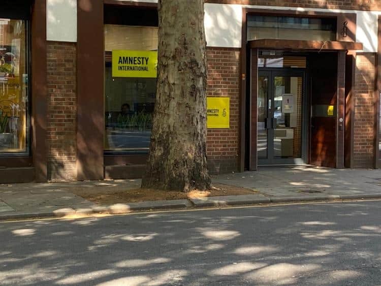 Londra Af Örgütü Önünde “Barış” Eylemi Londra Af Örgütü Önünde “Barış” Eylemi