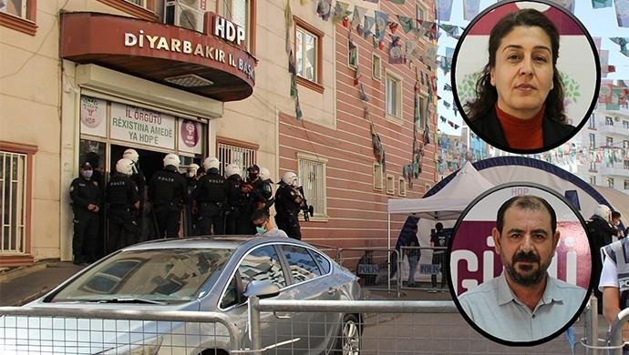 HDP Diyarbakır İl Eşbaşkanları tutuklandı HDP Diyarbakır İl Eşbaşkanları tutuklandı