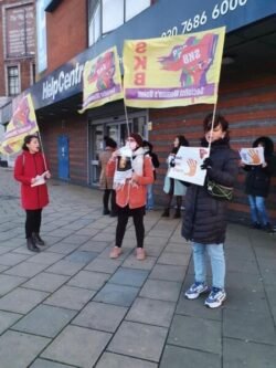 Londra SKB’den Sarah Everard ve şiddete karşı sokakta eylem de!