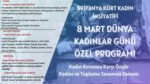 Kürt Kadın İnisiyatifi’nden 3 günlük ‘8 Mart’ etkinlikleri