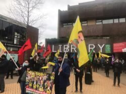Londra’da Kürtler Öcalan’ için alana çıktı