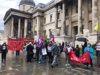 Londra’da kadınlar ‘dayanışma’ eyleminde buluştu