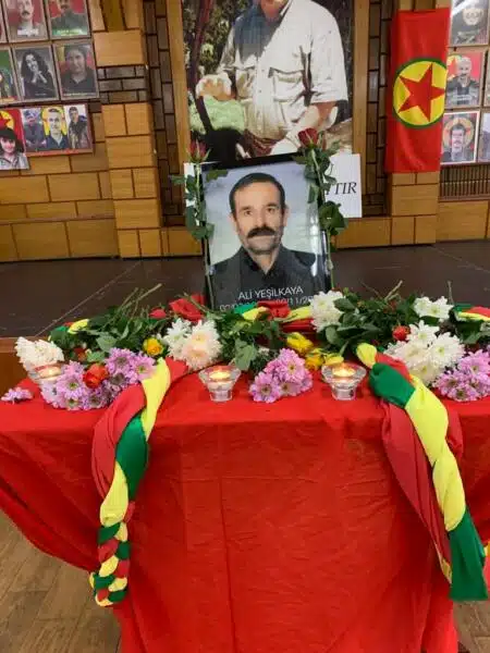 Kürt yurtsever Ali Yeşilkaya için tören ve uğurlama Kürt yurtsever Ali Yeşilkaya için tören ve uğurlama