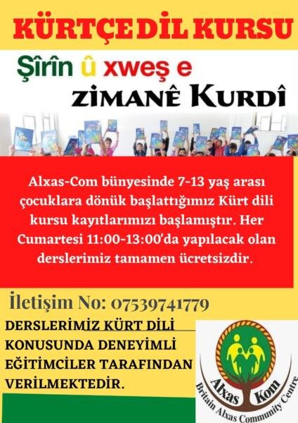 Alxas-Com’da 7-13 yaş arası Kürtçe kurslar başlatıldı Alxas-Com’da 7-13 yaş arası Kürtçe kurslar başlatıldı