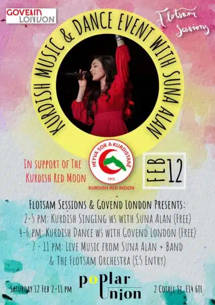 Poplar Union’da ”Kürtçe Dans ve Müziği” etkinliği Poplar Union’da ”Kürtçe Dans ve Müziği” etkinliği